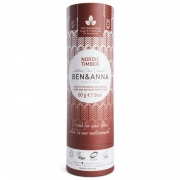 Ben&Anna Deostick Nordic Timber Plantaardige deodorant in een kartonnen verpakking