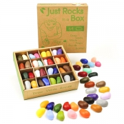 Crayon Rocks 64 Rocks in a Box - 32 kleuren Set van 64 waskrijtjes van sojawas