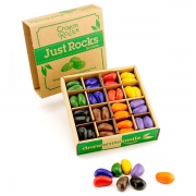 Crayon Rocks 64 Rocks in a Box - 8 kleuren Set van 64 waskrijtjes van sojawas