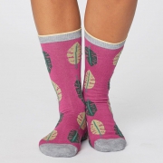 Thought Chaussettes Bambou - Botanical Magenta Pink