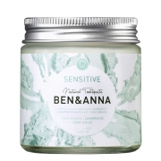 Ben&Anna Tandpasta - Sensitive Plantaardige tandpasta zonder fluoride voor gevoelige tanden in een glazen verpakking
