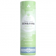 Ben&Anna Déodorant en Stick - Peau Sensible - Lemon & Lime Déodorant végétal pour peaux sensibles, dans un emballage carton