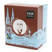 Fair Squared Shampoo Bar Kölschseife - Vet Haar (2) Set van 2 solide, parfumvrije shampoo's met opbergzakje