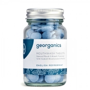 Georganics Mondwatertabletten - Pepermunt (180) 180 oplosbare mondwatertabletten met pepermuntsmaak