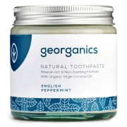 Georganics Tandpasta - Pepermunt - 120 ml Mineraalrijke, plantaardige tandpasta zonder fluoride met pepermuntsmaak