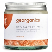 Georganics Tandpasta - Sinaasappel - 120 ml Mineraalrijke, plantaardige tandpasta zonder fluoride met sinaasappelsmaak