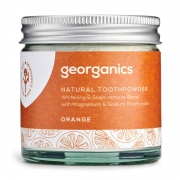 Georganics Tandpastapoeder - Sinaasappel Van nature witmakend tandpoeder zonder fluoride met sinaasappelsmaak