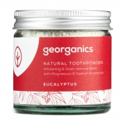 Georganics Tandpastapoeder - Eucalyptus Van nature witmakend tandpoeder zonder fluoride met eucalyptussmaak