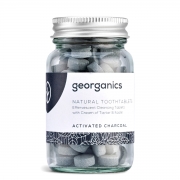 Georganics Tandpastatabletten - Actieve Kool (120) 120 tabletten voor het tandenpoetsen met pepermuntsmaak
