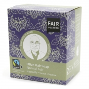 Fair Squared Shampoo Bar Olijf - Normaal Haar (2) Set van 2 solide, parfumvrije shampoo's met opbergzakje