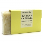 Helemaal Shea Shampooing Solide - Extraits d’Avoine et de Souci Officinal Shampooing solide qui convient pour les cheveux normaux à secs et frisés