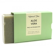 Helemaal Shea Shampooing Solide - Aloe Vera Shampooing solide, sans parfum, conçu pour tous les types de cheveux