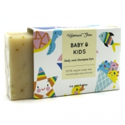 Helemaal Shea Shampoo Bar - Baby en Kids Solide, milde shampoo voor babies en kinderen