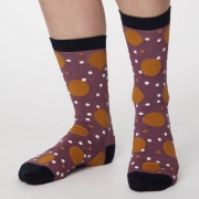 Thought Bamboe Sokken - Mamie Spot Tulip Purple Comfortabele sokken van bamboe en bio-katoen