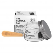 The Humble Co. Humble Tandpasta - Houtskool - Zero Waste Ecologische en vegan tandpasta met fluoride in een glazen bokaaltje