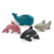 Plan Toys Zeedieren Set (12m+) 4-delige set zeedieren van Planwood