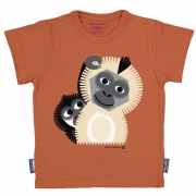 CoQ en PâTe T-Shirt Mibo Gibbon Vrolijke t-shirt van bio-katoen