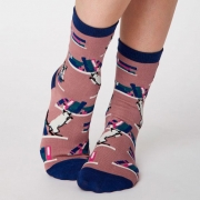 Thought Bamboe Sokken - Gatto Rose Pink Comfortabele sokken van bamboe en bio-katoen