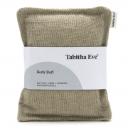 Tabitha Eve Exfoliërende Lichaamsspons Wasbare spons voor het lichaam van bamboe, linnen en bio-katoen