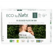 Naty Ecologische Luiers 1 Newborn - 25 stuks Ecologische wegwerpluiers - 2 tot 5 kg