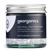 Georganics Tandpastapoeder - Actieve Kool Van nature witmakend tandpoeder zonder fluoride met pepermuntsmaak