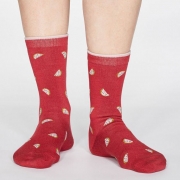 Thought Chaussettes Bambou - Rowena Fruit Coral Red 