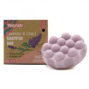 Wondr Shampoo Bar Lavendel & Lilac Solide shampoo met anti-rooswerking voor droog en krullend haar