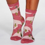 Thought Bio-Katoenen Sokken - Ettie Rose Pink Comfortabele sokken van bio-katoen