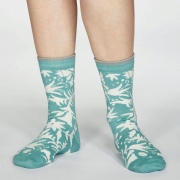 Thought Bio-Katoenen Sokken - Otomi Field Green Comfortabele sokken van bio-katoen