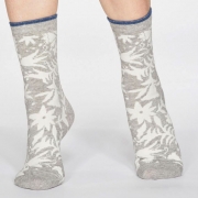 Thought Bio-Katoenen Sokken - Otomi Grey Marle Comfortabele sokken van bio-katoen