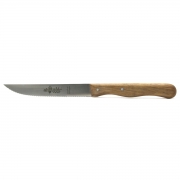 Ah Table Couteau à légumes dentelé Couteau en acier inoxydable possédant un manche en bois