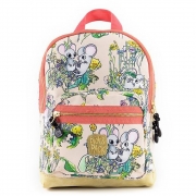 Pick & Pack Rugzakje Small - Muizen - Roze Rugzak met leuke print van gerecycleerde PET-flessen