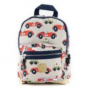 Pick & Pack Rugzakje Small - Auto's - Grijs Rugzak met leuke print van gerecycleerde PET-flessen