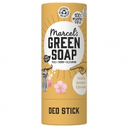 Marcel's Green Soap Deostick - Vanille en Kersenbloesem Deodorantcrème met zuiveringszout in kartonnen verpakking