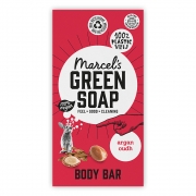 Marcel's Green Soap Zeep - Argan en Oudh Showerbar met natuurlijke ingrediënten in kartonnen verpakking