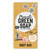 Marcel's Green Soap Zeep - Vanille en Kersenbloesem Showerbar met natuurlijke ingrediënten in kartonnen verpakking