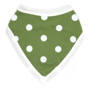 Pigeon Organics Bandanaslab - Spotty Groen Dubbelzijdige bandanaslab van biologisch jersey katoen