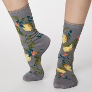 Thought Bamboe Sokken - Frutta Pebble Grey Comfortabele sokken van bamboe en bio-katoen