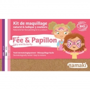 Namaki Schminkset - Fee en Vlinder - 3 kleuren Biologische en hypoallergene make-upset voor kinderen