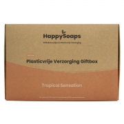 Happy Soaps Giftbox - Tropical Sensation Zero waste cadeaubox met solide shampoo, conditioner en zeep