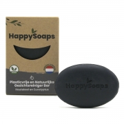 Happy Soaps Nettoyant Visage Solide - Charbon de Bois et Eucalyptus Barre de nettoyant visage pour tous les types de peau