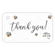 Bloom Your Message Plantbare Gifttags - Thank You (25) Set van 25 plantbare cadeautags