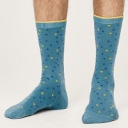 Thought Bio-Katoenen Sokken - Spotty Dusty Blue Comfortabele sokken van bio-katoen