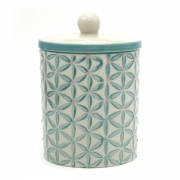 Tranquillo Bewaardoosje Keramiek - Spring Mooi bewaardoosje van keramiek voor de badkamer