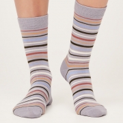 Thought Bamboe Sokken - Rainbow Pebble Grey Comfortabele sokken van bamboe en bio-katoen