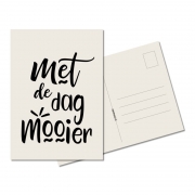 Mooi Eco Wenskaart - Met De Dag Mooier Wenskaart als lief gebaar van milieuvriendelijk papier