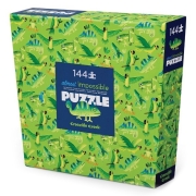 Crocodile Creek Almost Impossible Puzzel - Jungle Jive - 144 stukken (7j+) Leuke, uitdagende puzzel met 144 stukken van gerecycleerd karton