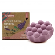 Wondr Shampoing Solide - Lavande & Lilac Shampoing solide avec un effet antipelliculaire pour cheveux secs et bouclés.