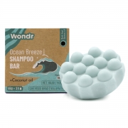 Wondr Shampoo Bar Ocean Breeze Solide shampoo met  voor vet haar met volumineuze werking