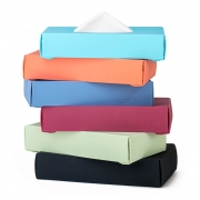 LastObject LastTissue Box - Wasbare Tissues in Doos Set van 18 wasbaare zakdoeken in een silicone displaydoos